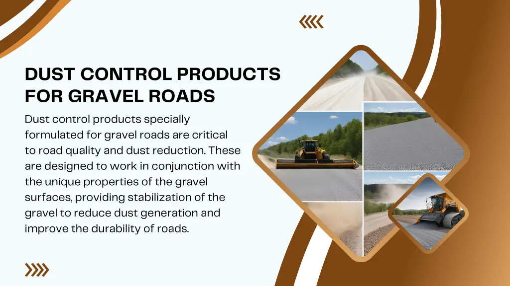 dust control products for gravel roads