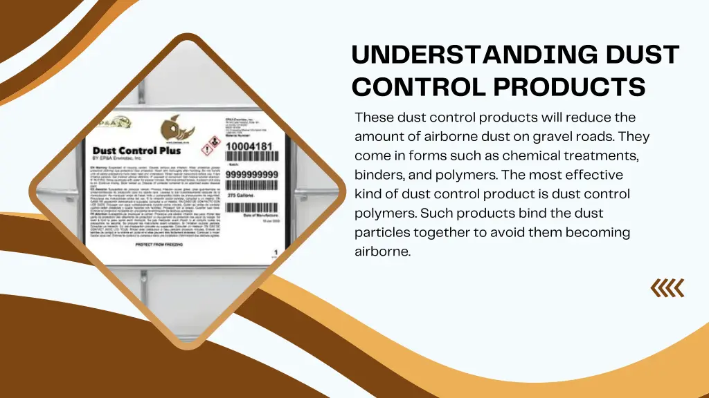 understanding dust control products