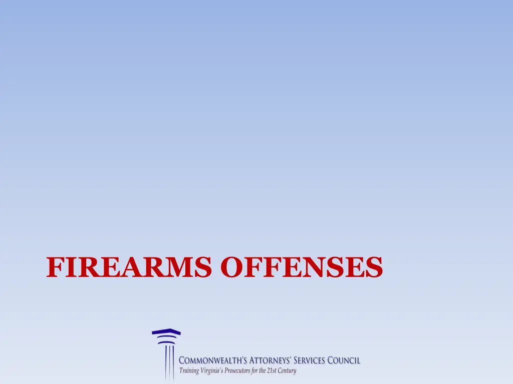 firearms offenses