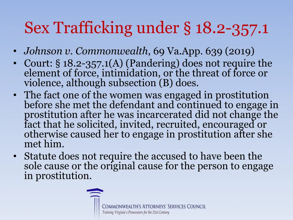 sex trafficking under 18 2 357 1