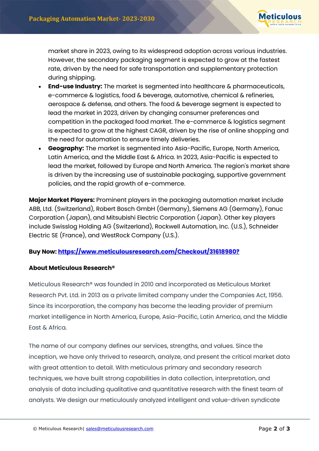 packaging automation market 2023 2030 1