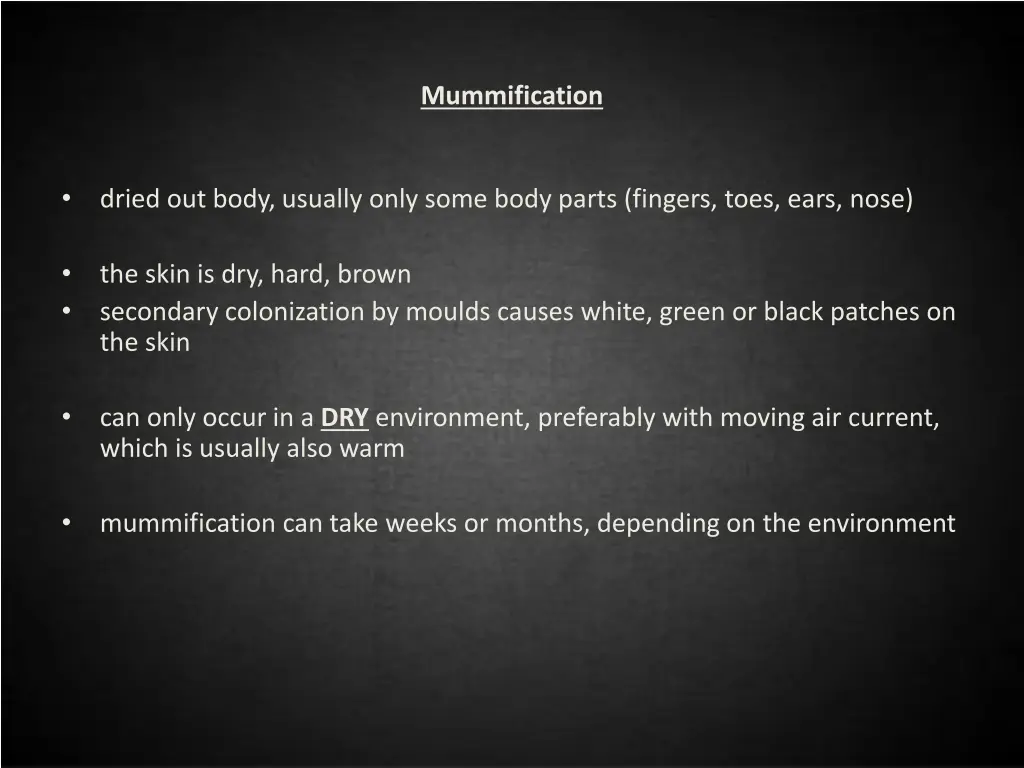 mummification