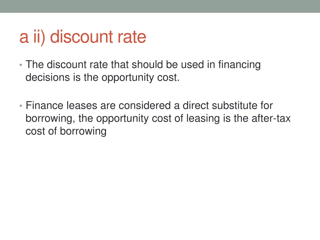 a ii discount rate