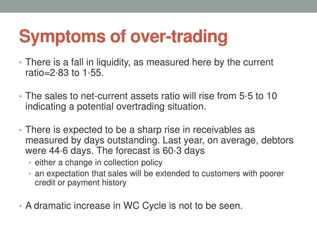 symptoms of over trading