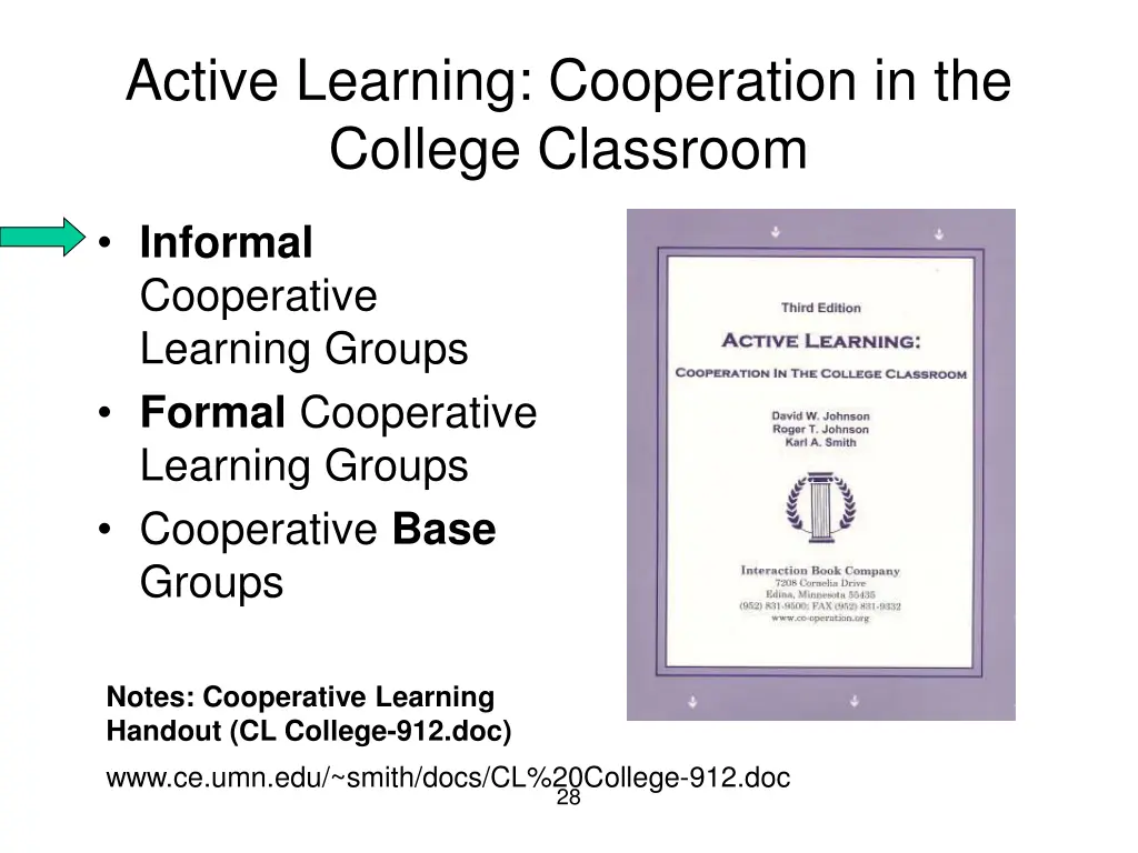 active learning cooperation in the college