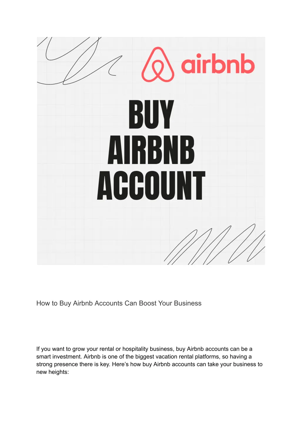 how to buy airbnb accounts can boost your business