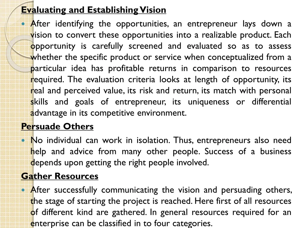 evaluating and establishing vision after