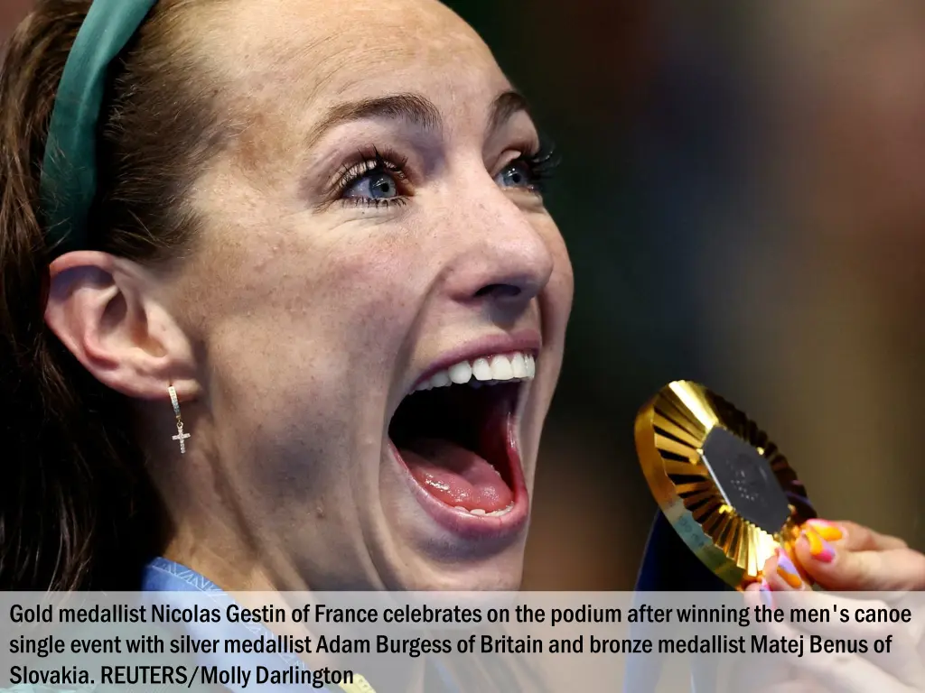 gold medallist nicolas gestin of france