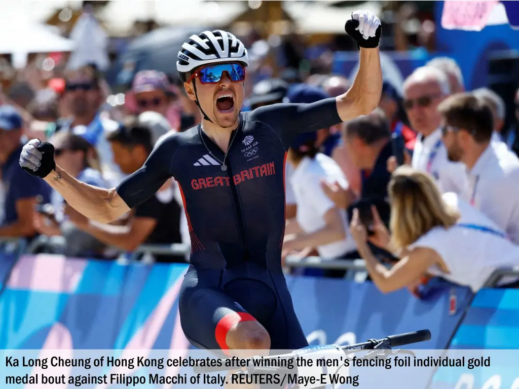 ka long cheung of hong kong celebrates after