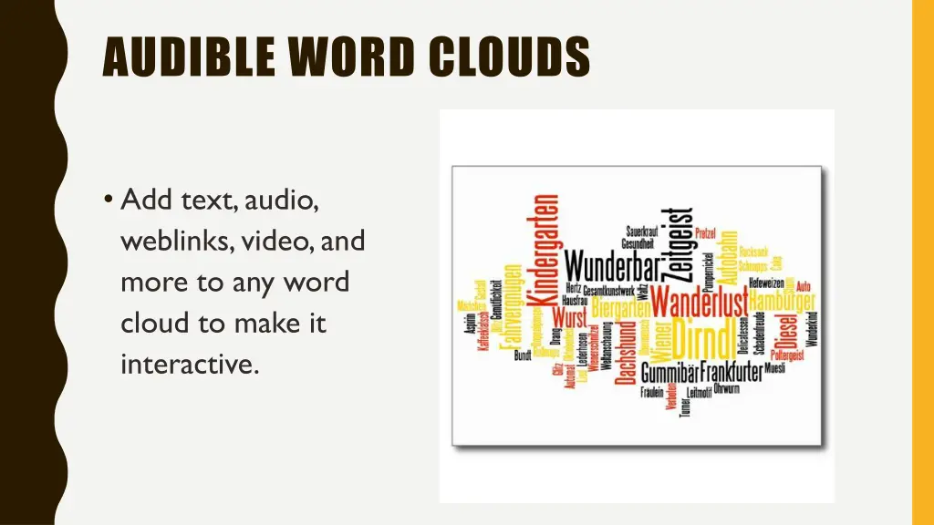 audible word clouds