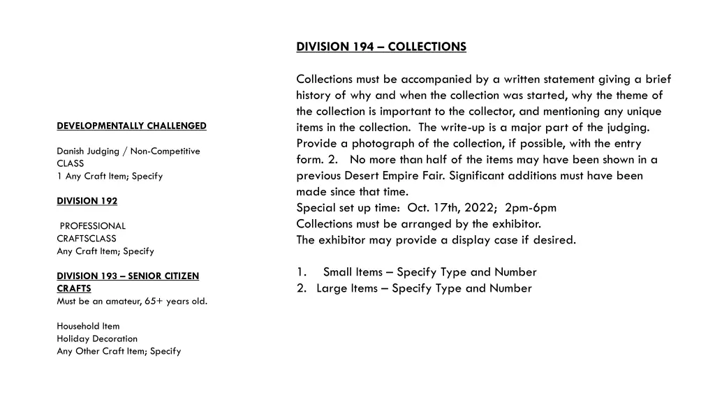 division 194 collections