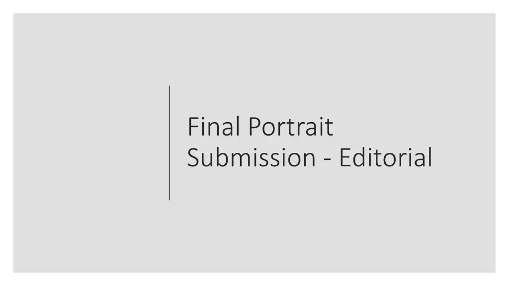 final portrait submission editorial