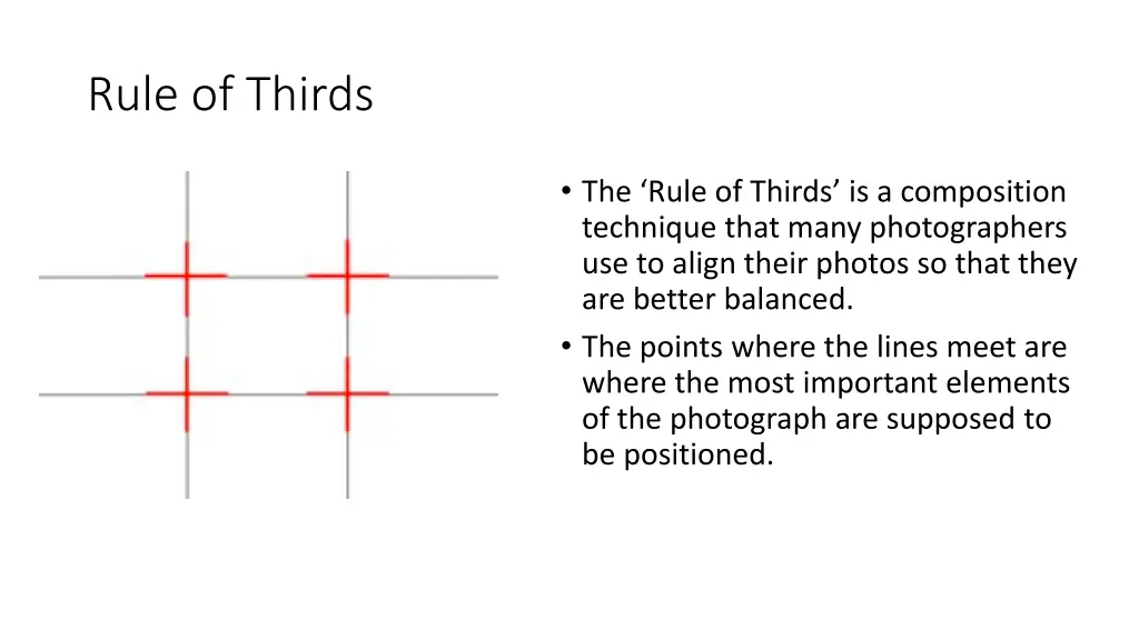 rule of thirds