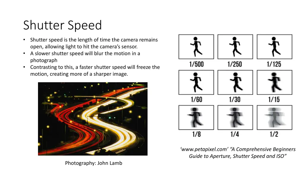 shutter speed