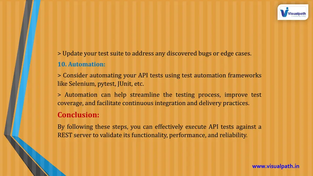 update your test suite to address any discovered