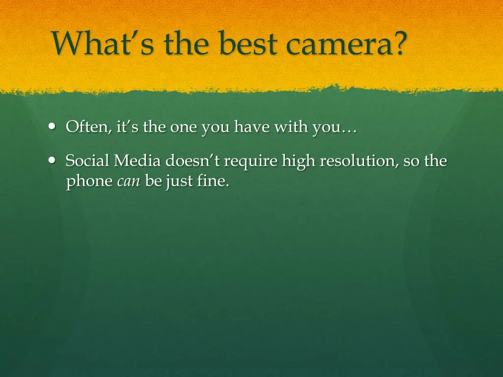 what s the best camera