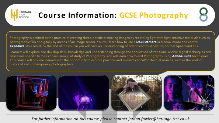 course information gcse photography