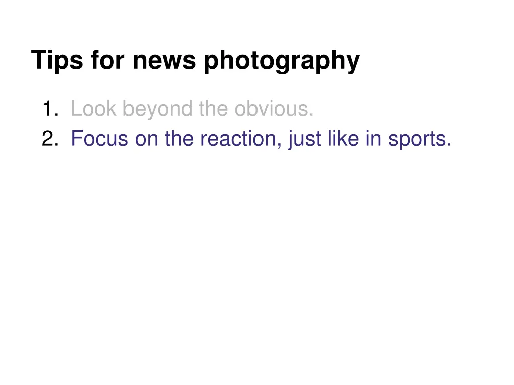 tips for news photography 1