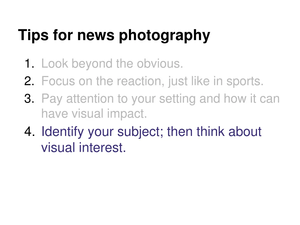 tips for news photography 3