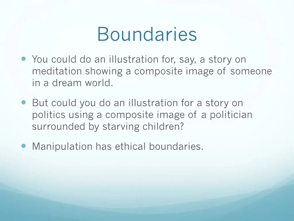 boundaries