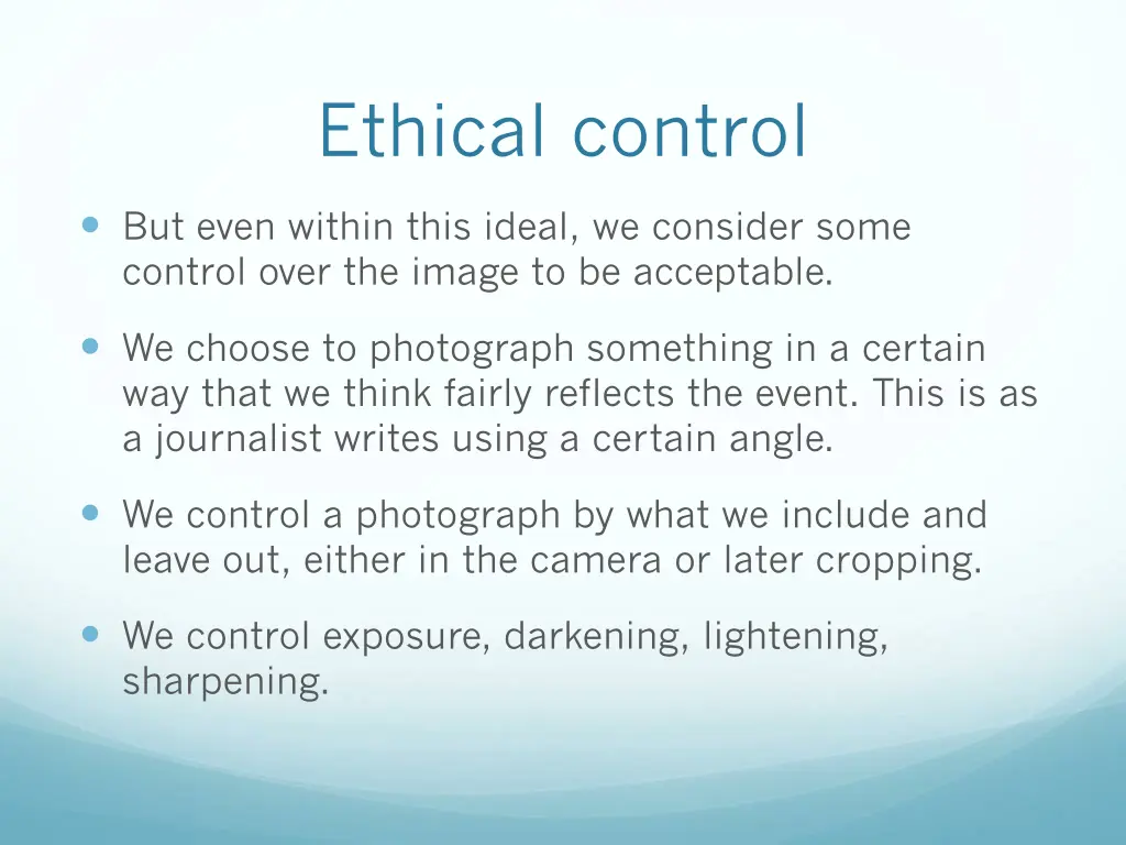 ethical control