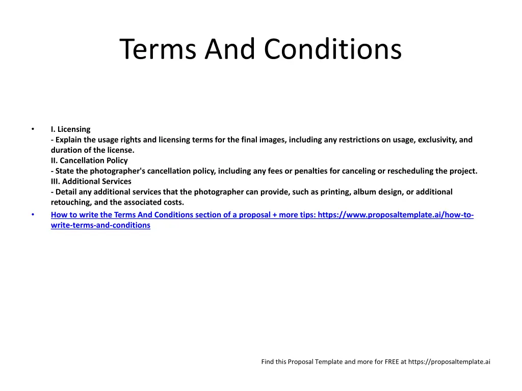 terms and conditions