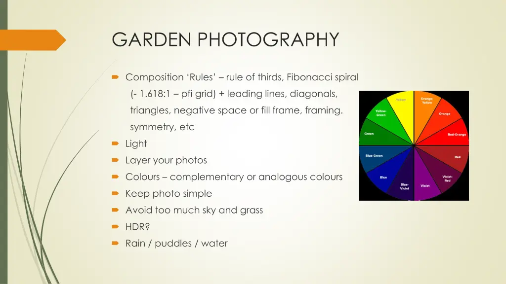 garden photography