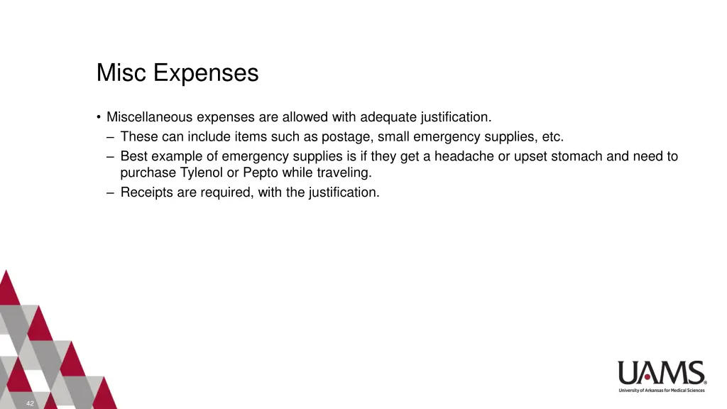 misc expenses