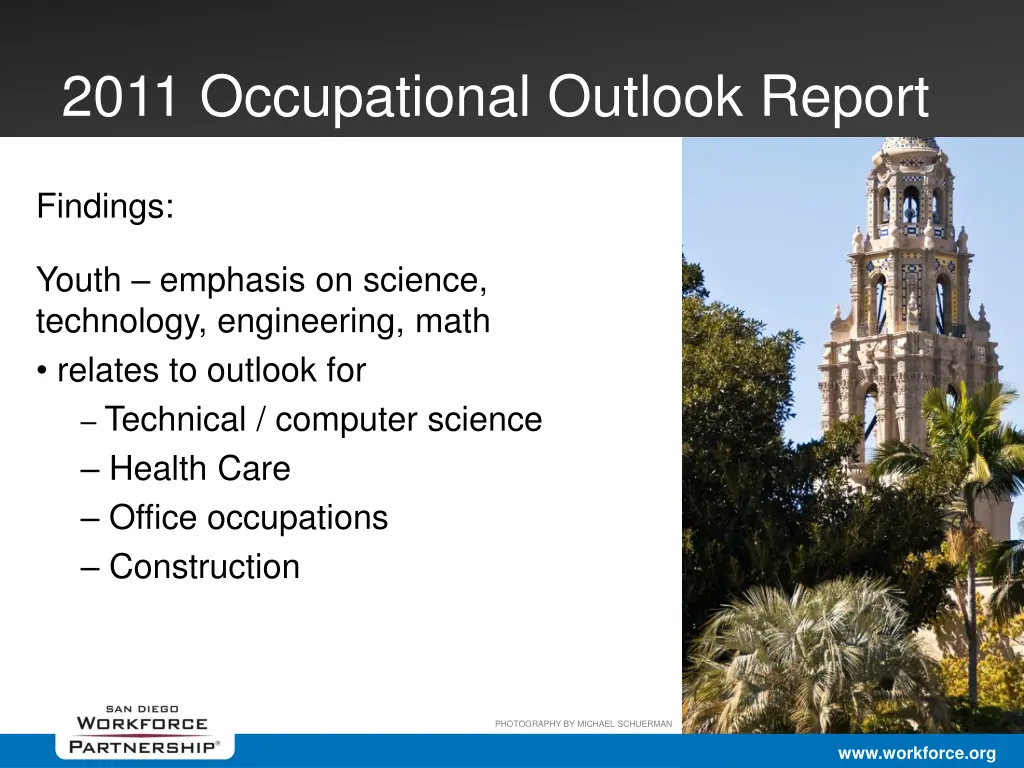 2011 occupational outlook report 13