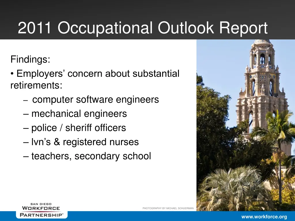 2011 occupational outlook report 14