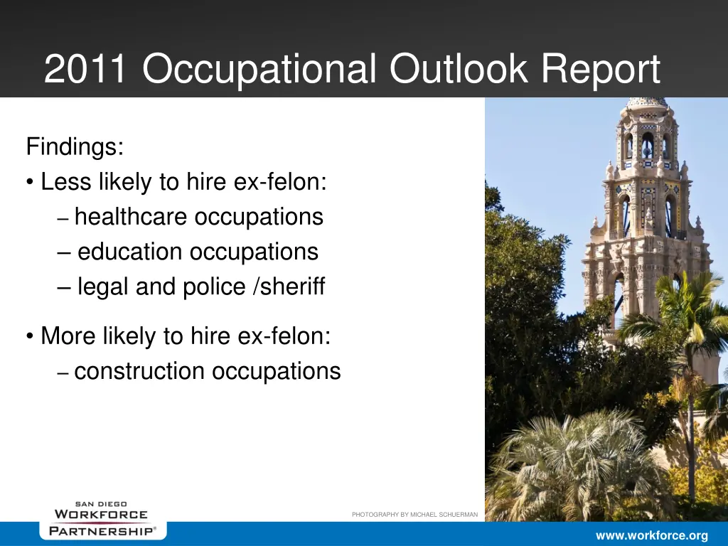 2011 occupational outlook report 15