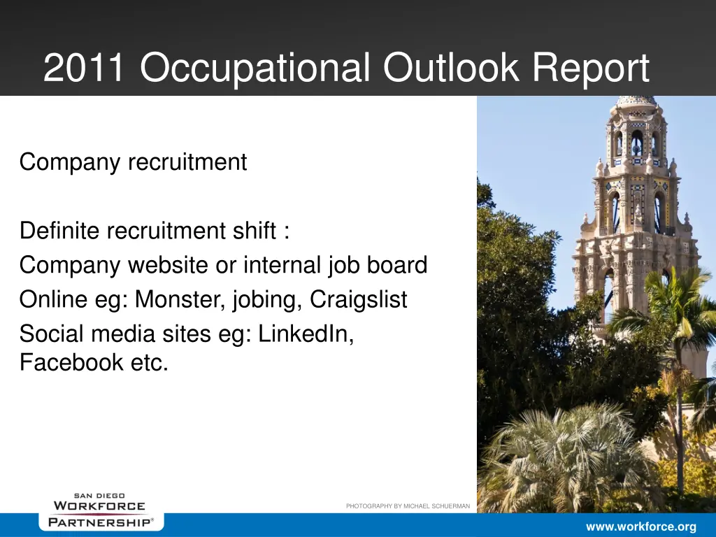 2011 occupational outlook report 16