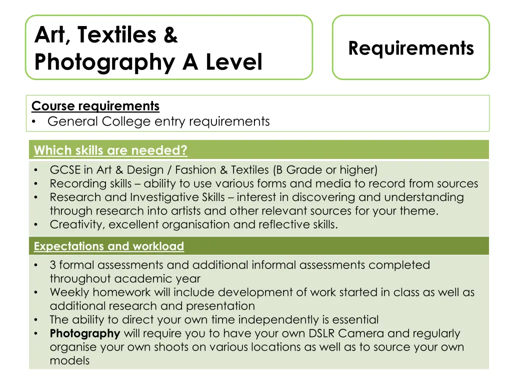 art textiles photography a level 1