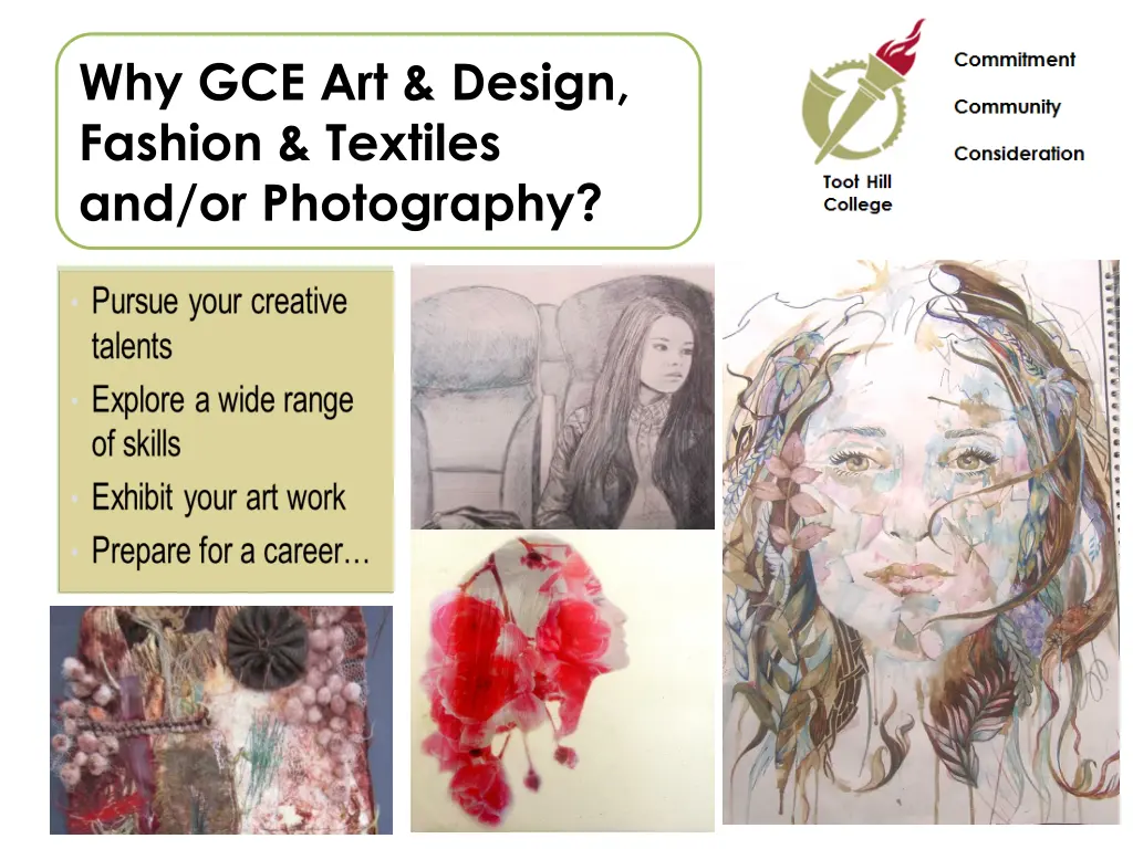 why gce art design fashion textiles