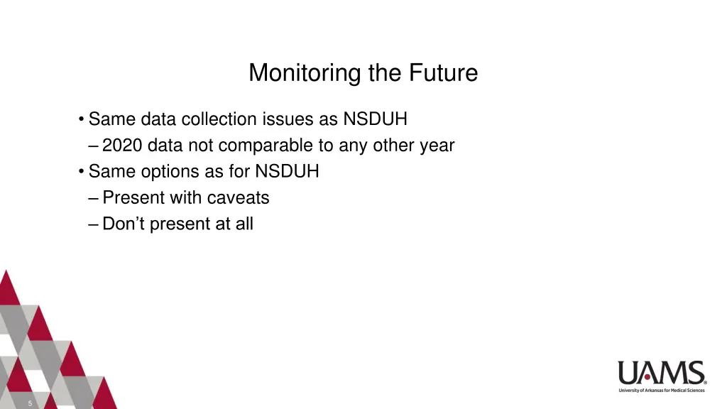 monitoring the future