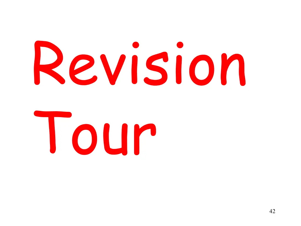 revision tour