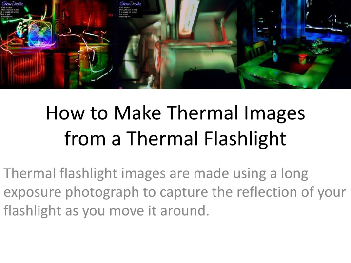 how to make thermal images from a thermal