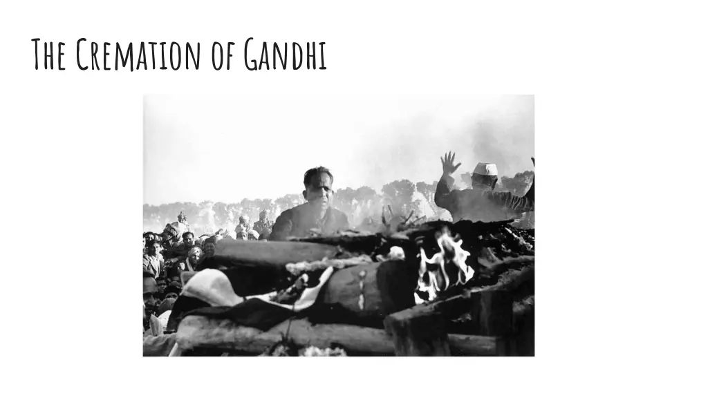 the cremation of gandhi