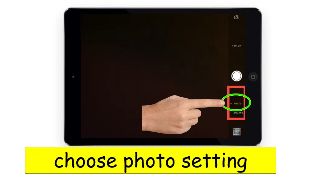 choose photo setting