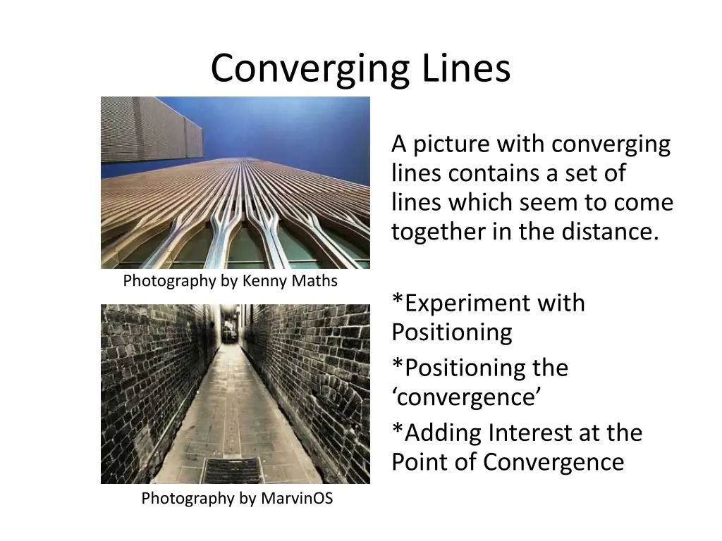 converging lines