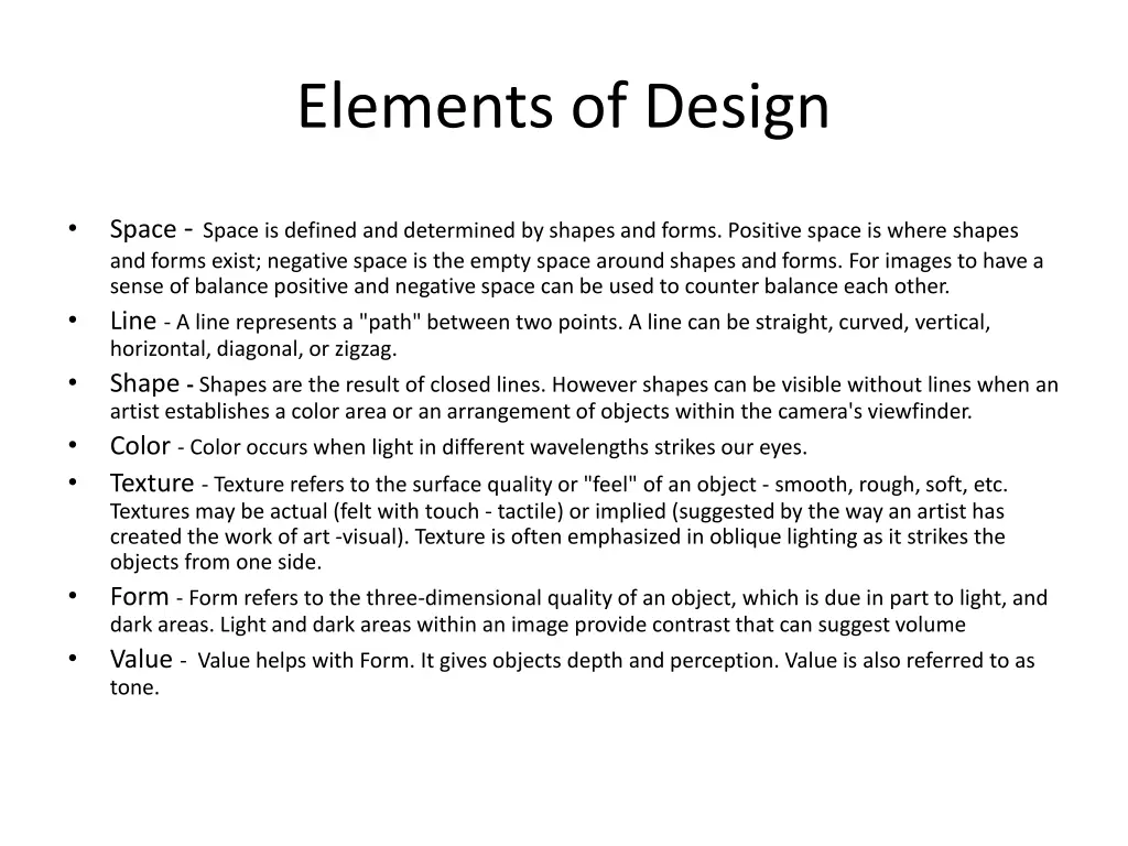 elements of design