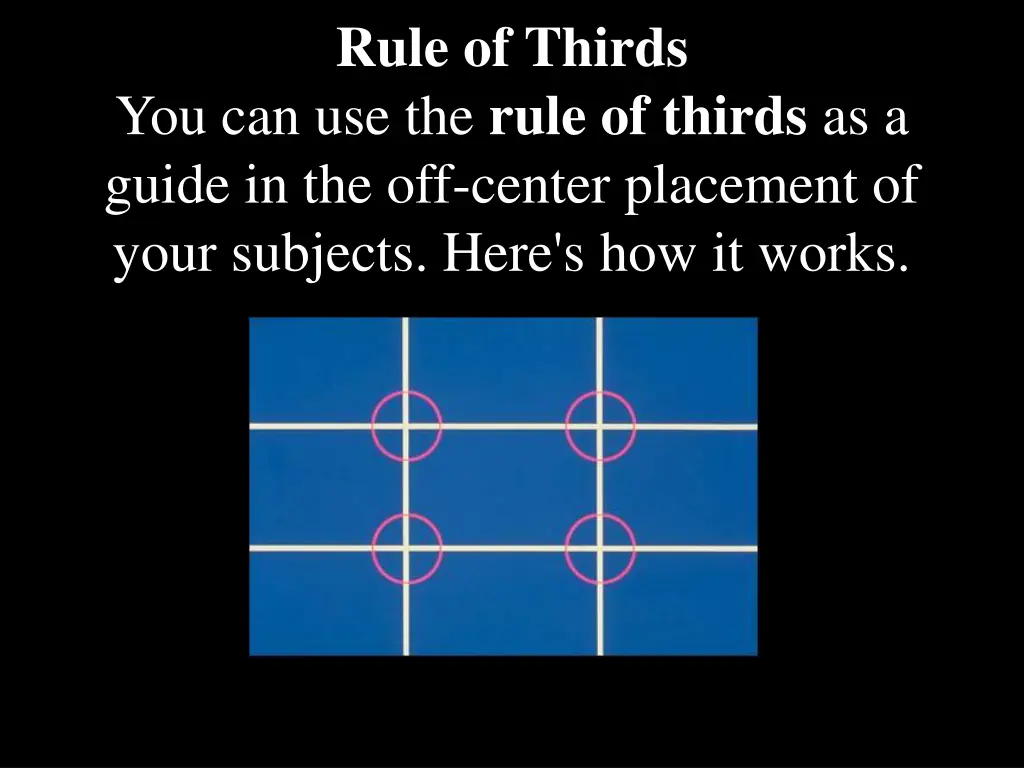 rule of thirds