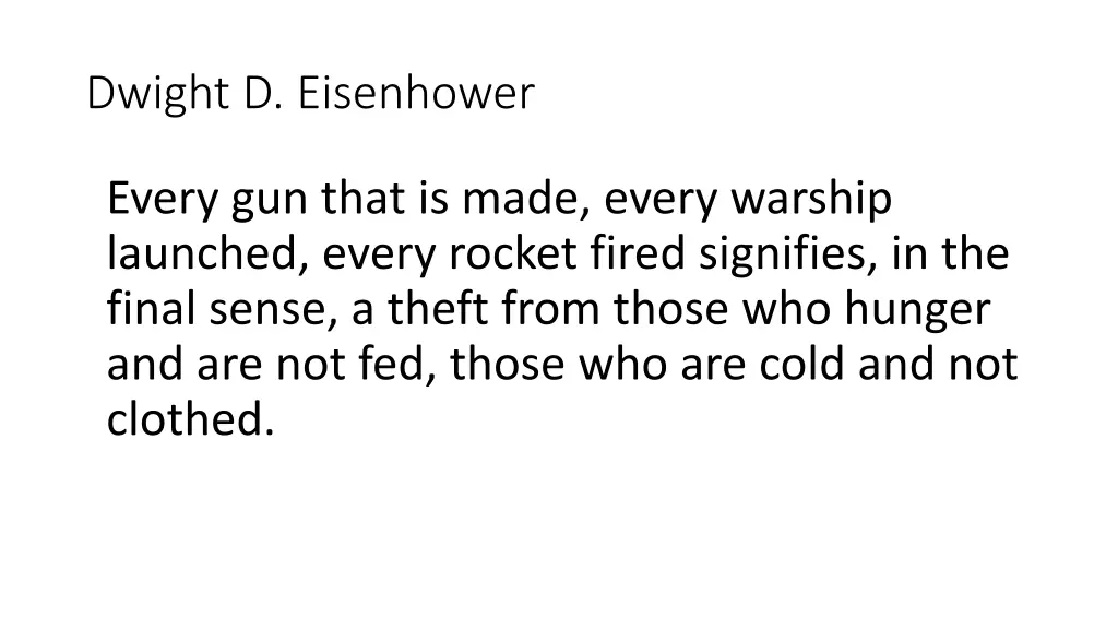 dwight d eisenhower