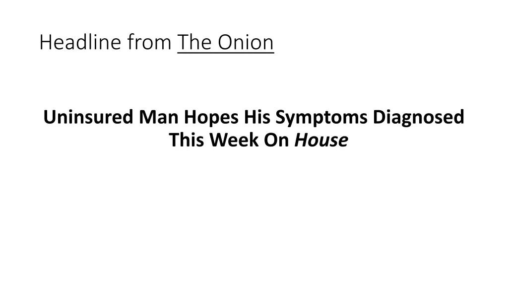 headline from the onion