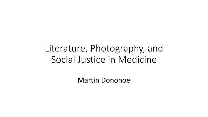 literature photography and social justice