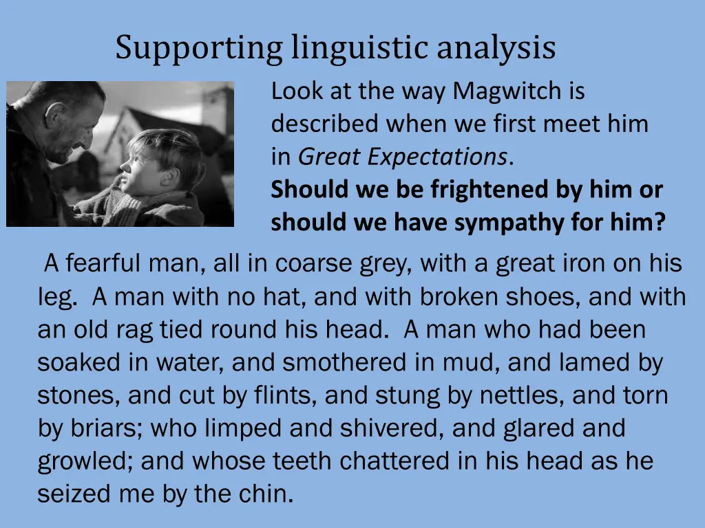 supporting linguistic analysis look