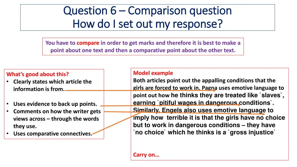 question 6 question 6 comparison question 3