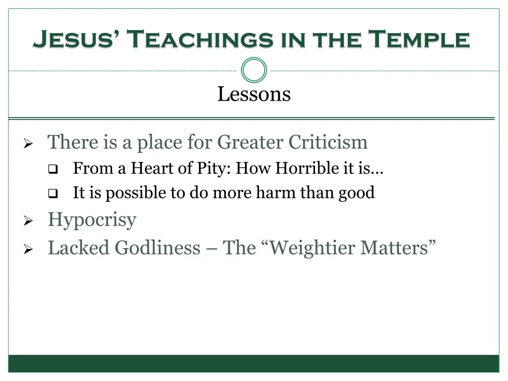 jesus teachings in the temple 3