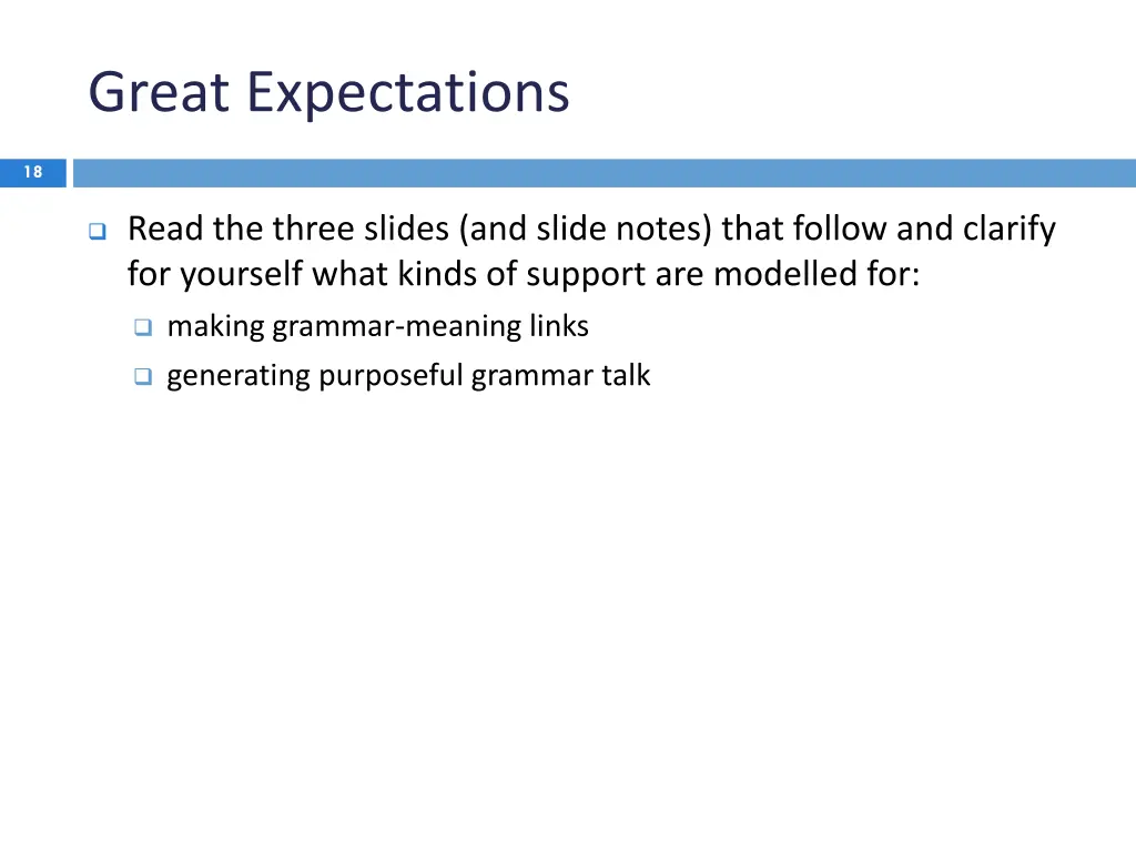 great expectations