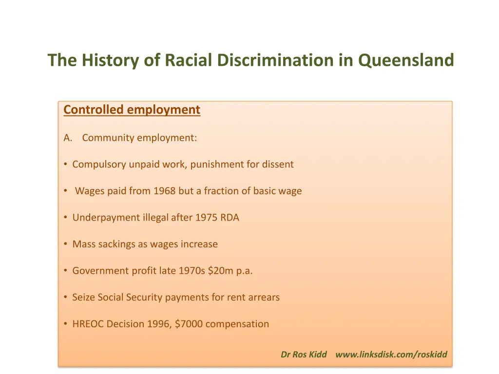 the history of racial discrimination in queensland 4